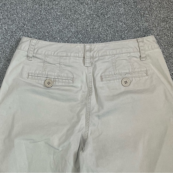 Vintage Talbots Stretch Capri Pants Womens Size 2 Petite Beige Pockets - Picture 9 of 10